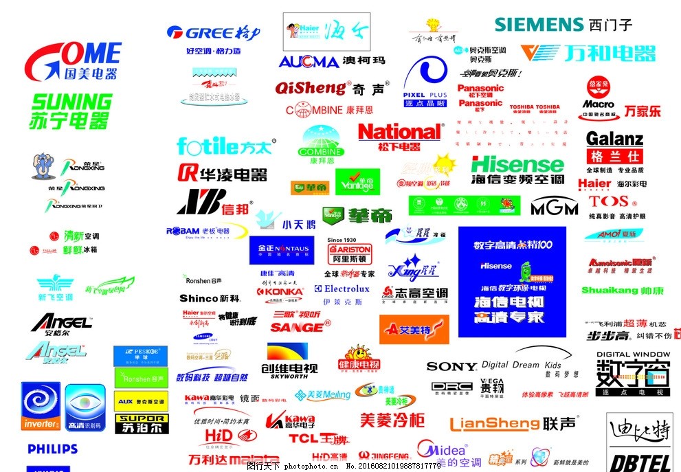 全球知名家电品牌名称大全，一览品牌风采