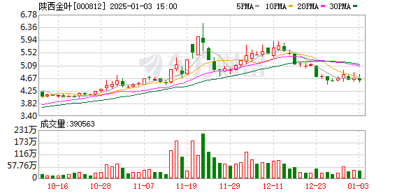 陕西金叶股票，投资热点与市场走势深度解析